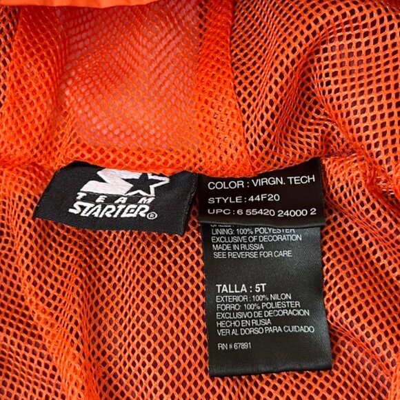 Virginia Tech Windbreaker Jacket Kids 5T - Picture 5 of 7